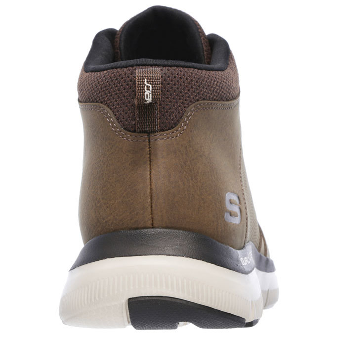 skechers brown leather advantage trainers