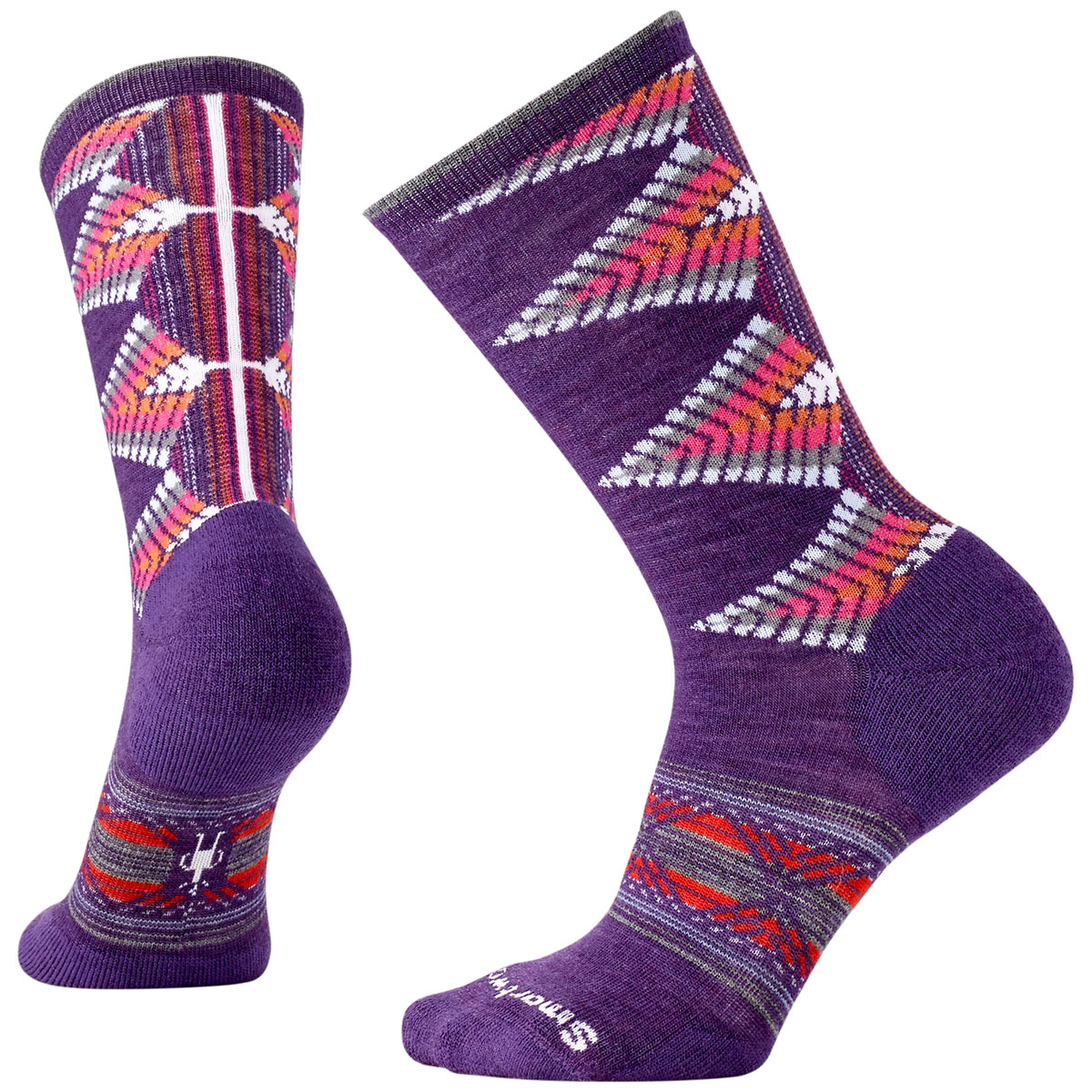 Smartwool Women's Tiva Crew Socks - Purple, M