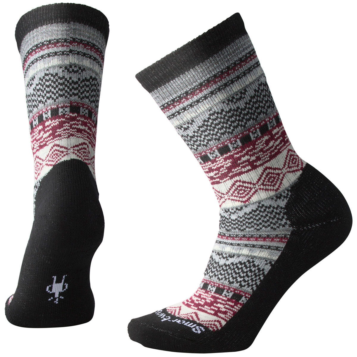 Smartwool Women's Dazzling Wonderland Crew Socks - Black, M