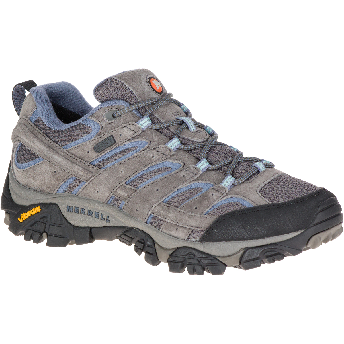 Merrell Women's Moab 2 Waterproof Hiking Shoes, Granite - Black, 6.5