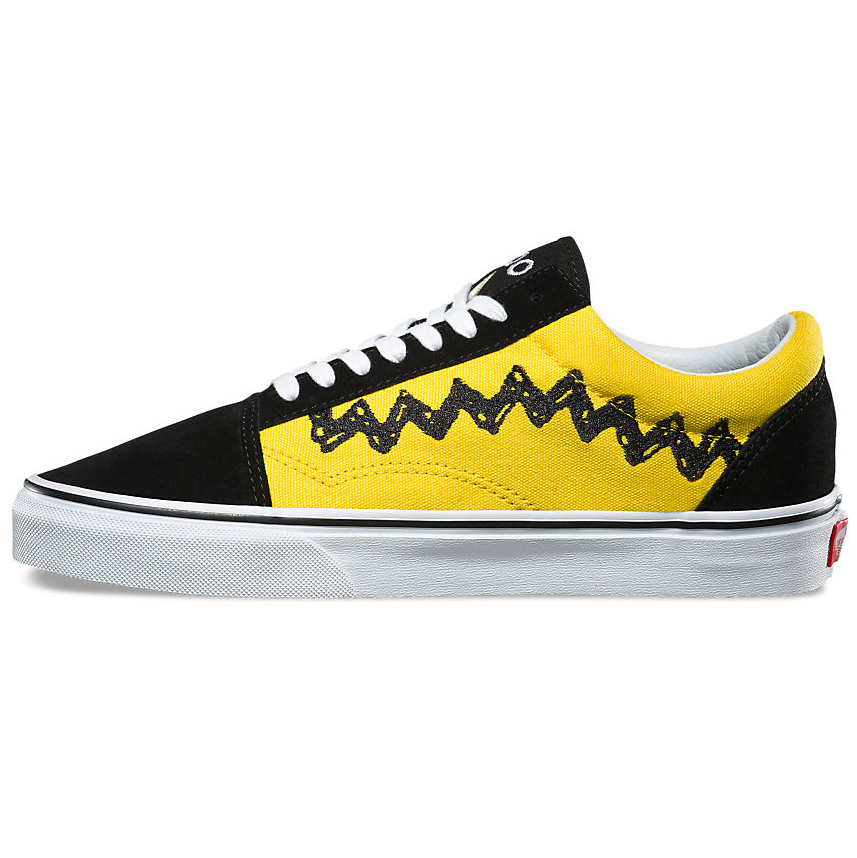 yellow vans with black zig zag