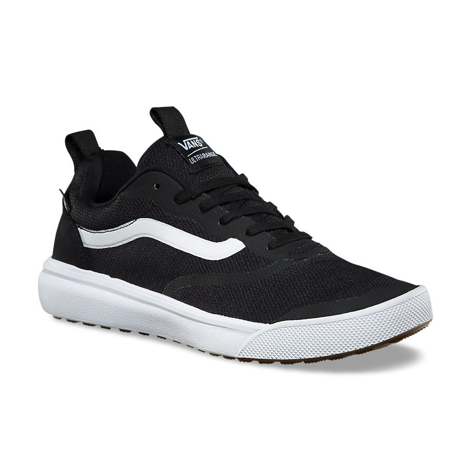 vans running shoes black