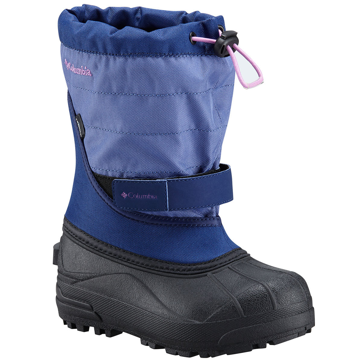 Columbia Girls' Powderbug Plus Ii Waterproof Snow Boots, Eve/northern Lights - Purple, 4