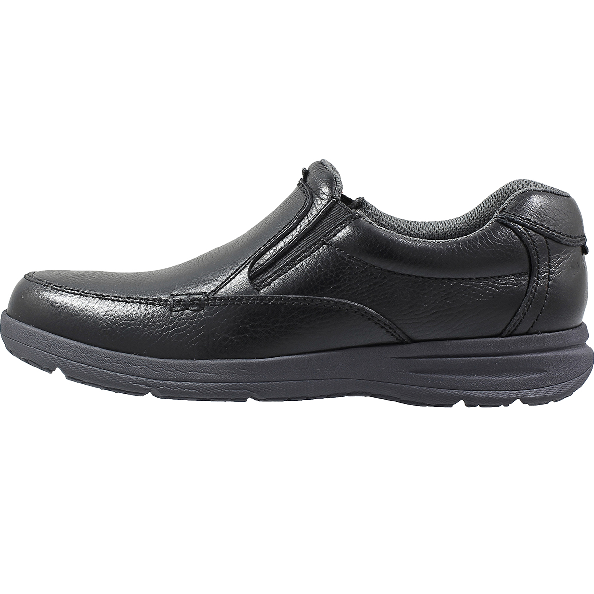 Nunn Bush Men's Cam Moc Toe Slip-On Shoes, Wide - Black, 11.5