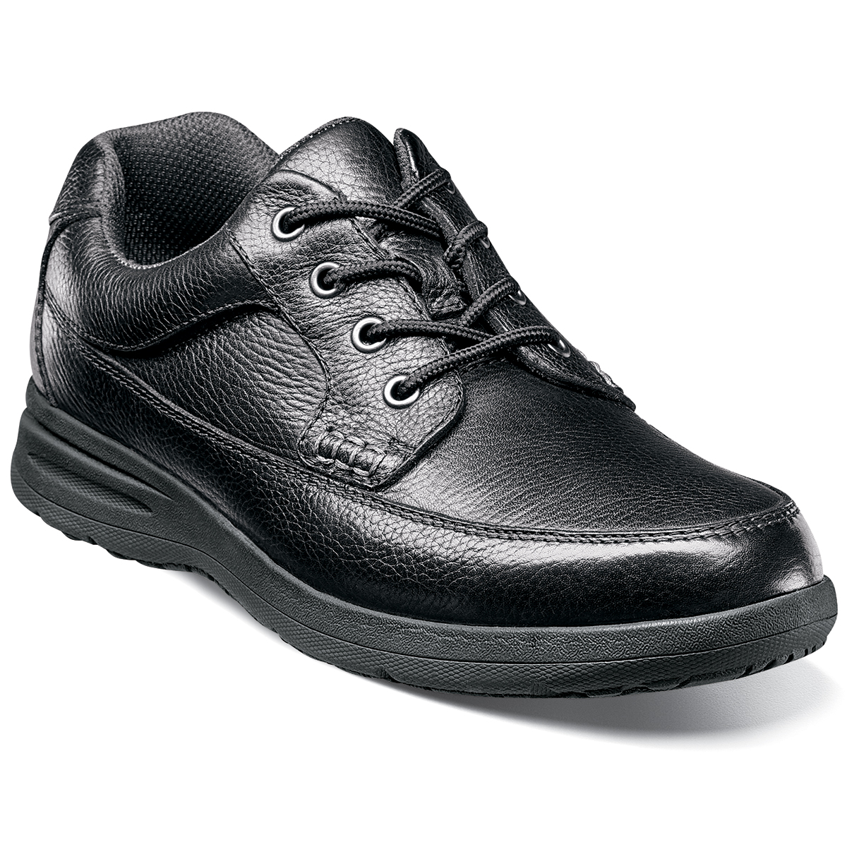 Nunn Bush Men's Cam Moc Toe Oxford Shoes, Extra Wide - Black, 8.5