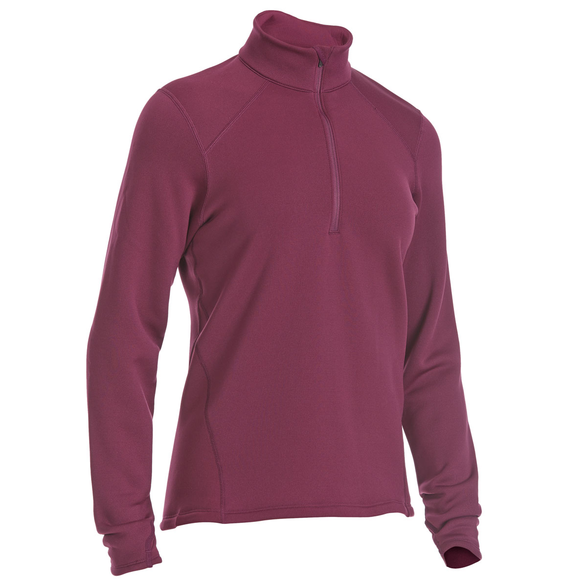 Ems Women's Techwick Heavyweight 1/4 Zip Base Layer Top - Red, XL