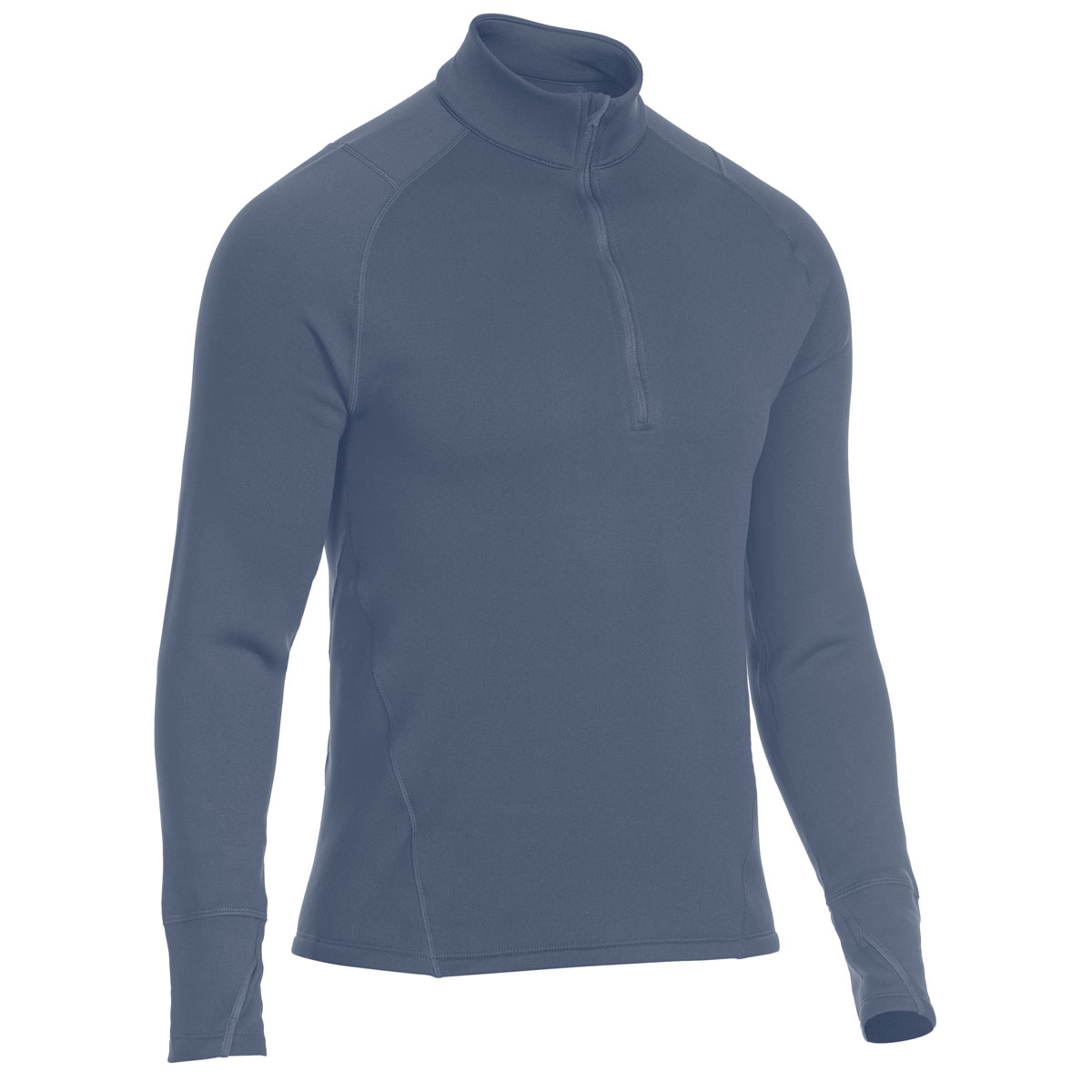 Ems Men's Techwick Heavyweight 1/4 Zip Base Layer Top - Blue, L