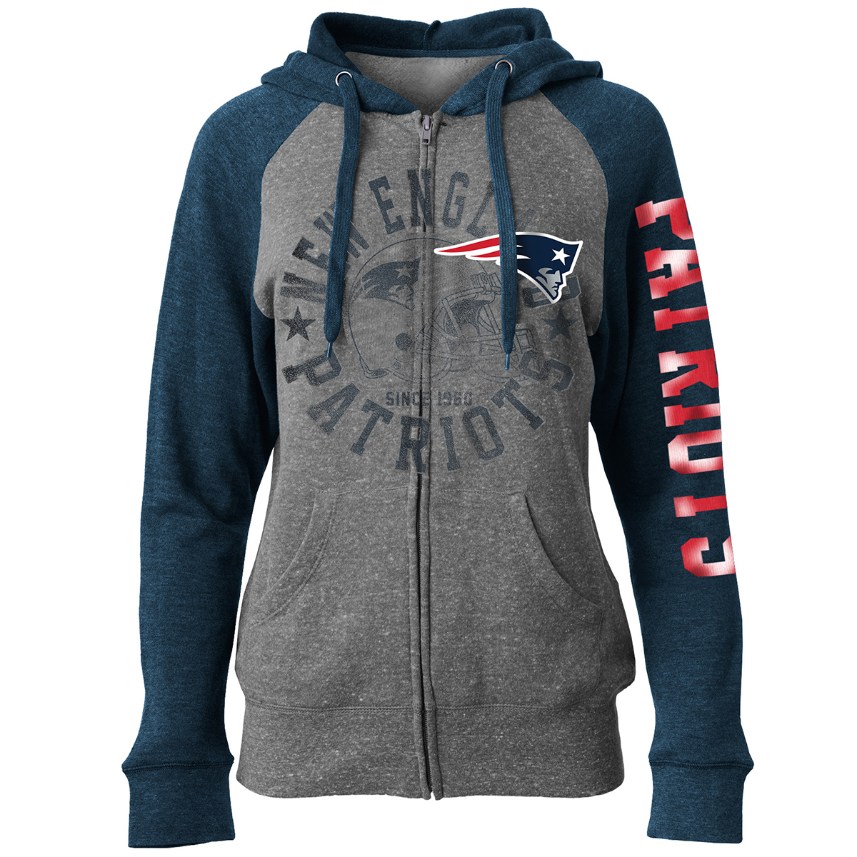 womens patriots zip up hoodie