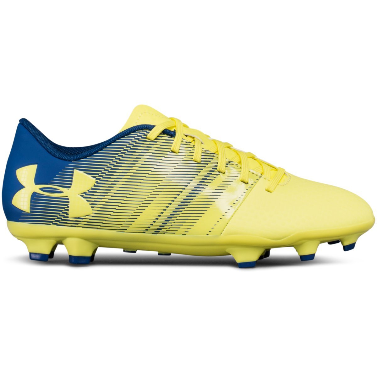 Under Armour Big Kids' Ua Spotlight Dl Firm Ground Jr. Soccer Cleats - Yellow, 4