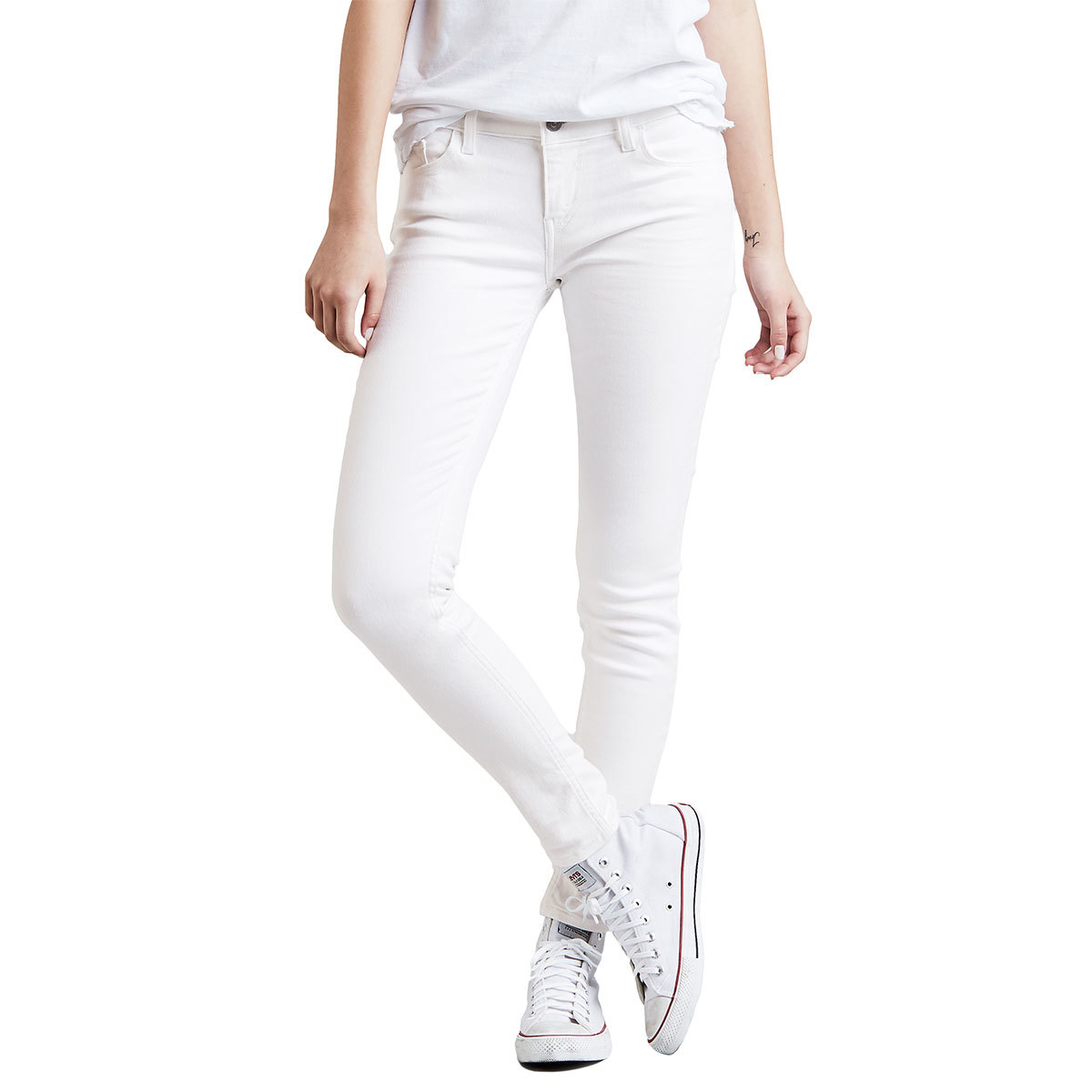 Levi's Women's 535 Super Skinny Jeans - White, 30