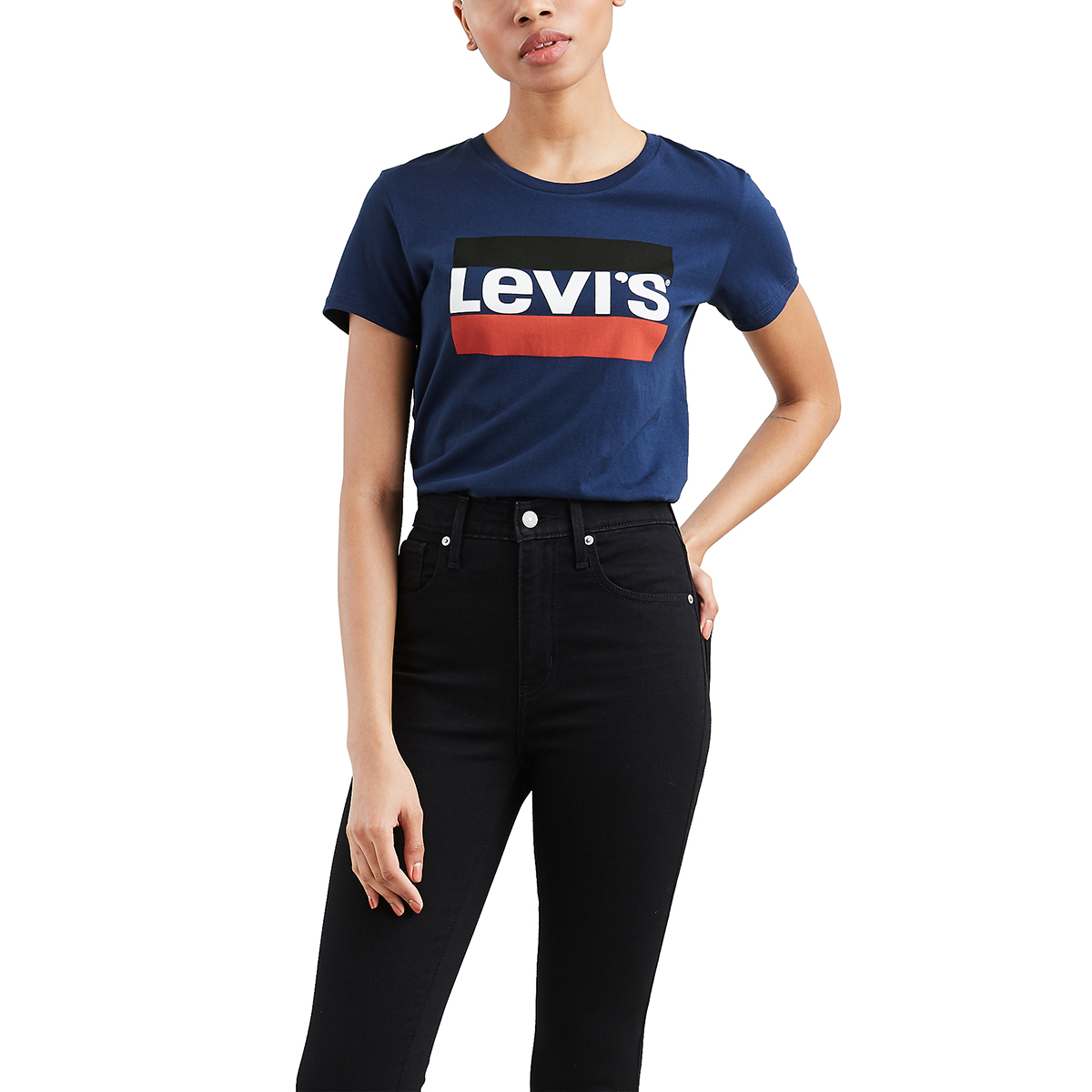Levi's Women's Perfect Graphic Tee - Blue, S