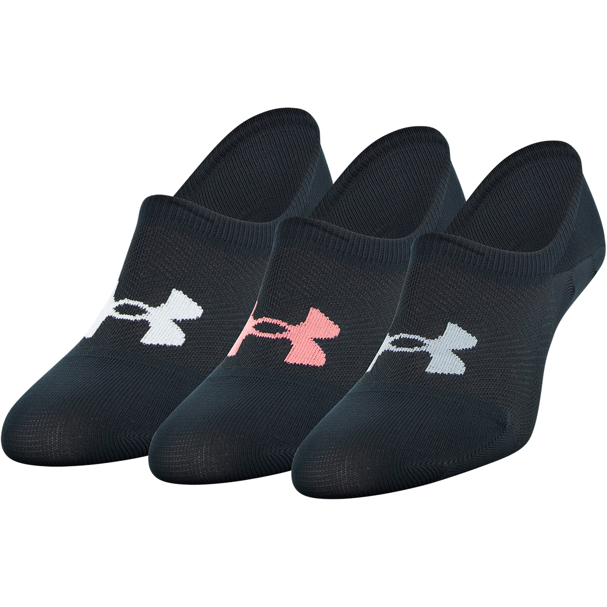 Under Armour Women's Essential Ultra Low Liner Socks, 3-Pack