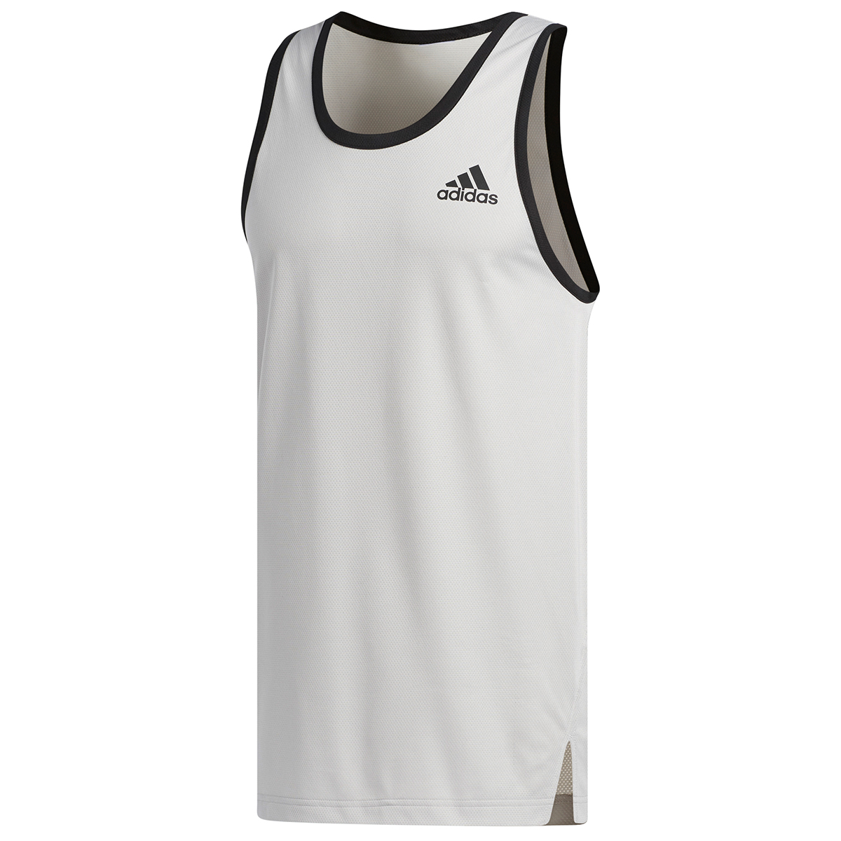 white adidas tank top