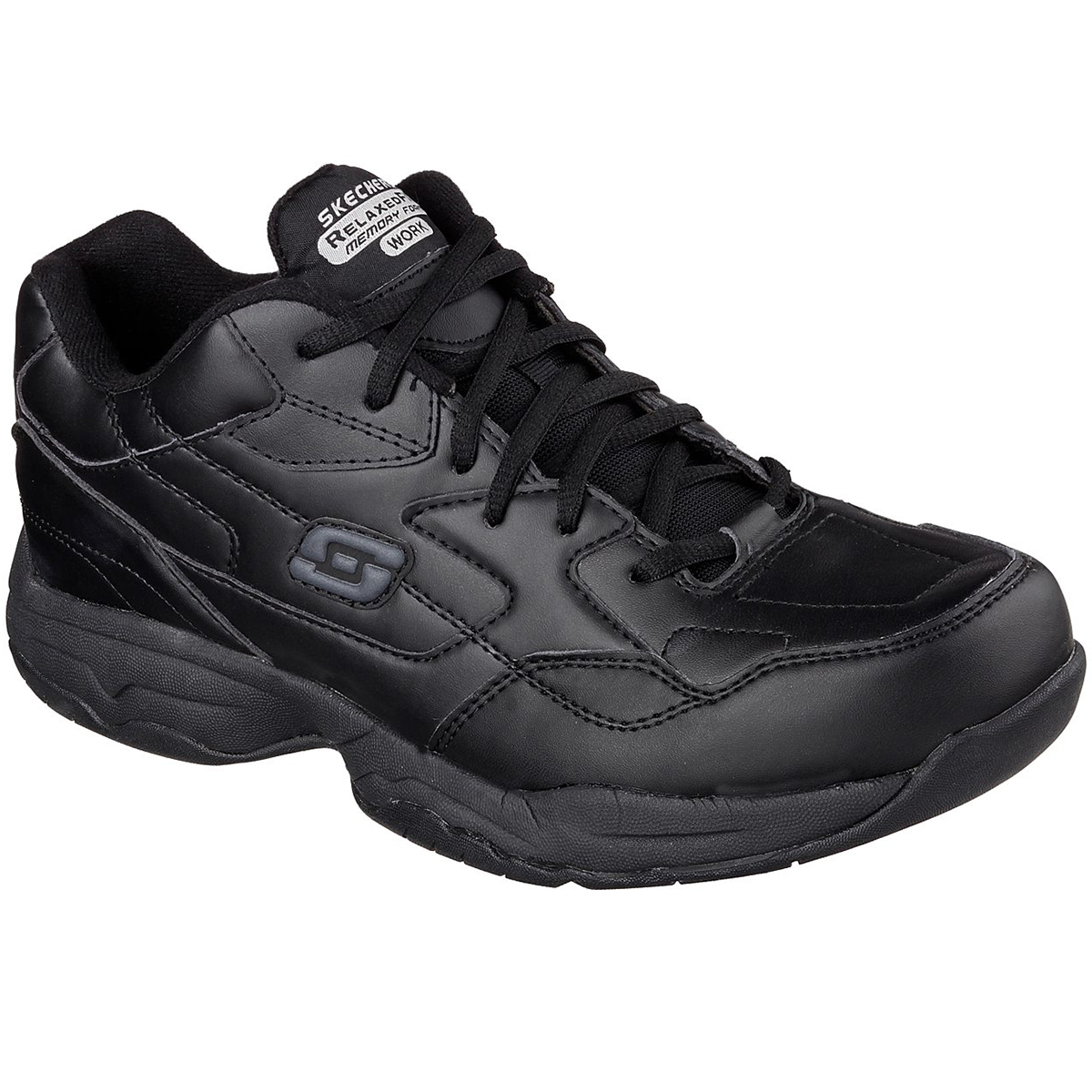 Skechers Men's Work Relaxed Fit: Felton -  Altair Work Shoes - Black, 8.5