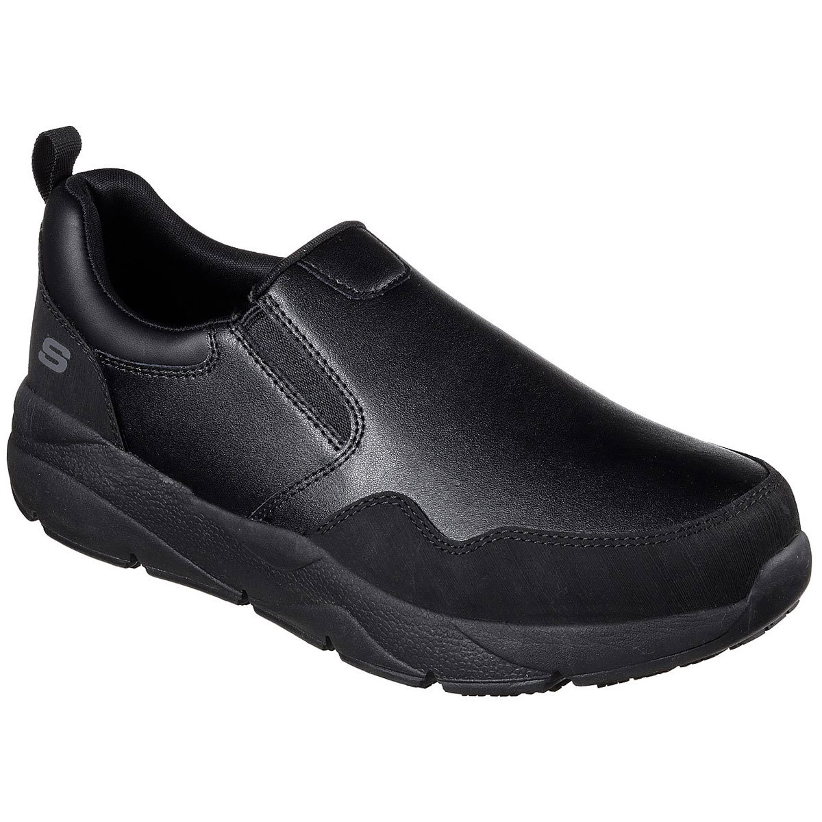 Skechers Men's Work: Resterly Sr Slip-On Work Shoes - Black, 8.5