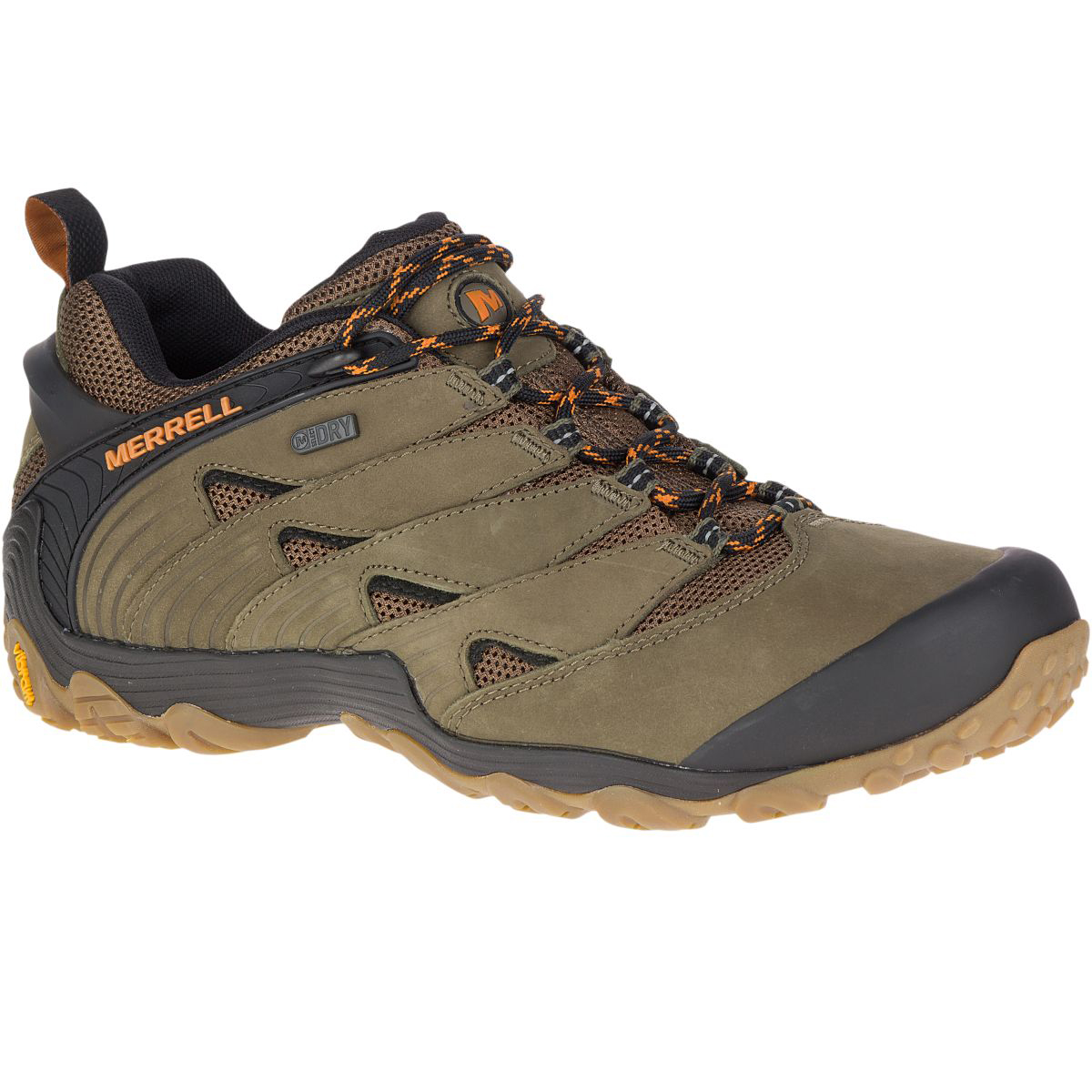 Merrell Men's Chameleon 7 Low Waterproof Hiking Shoes - Green, 8.5