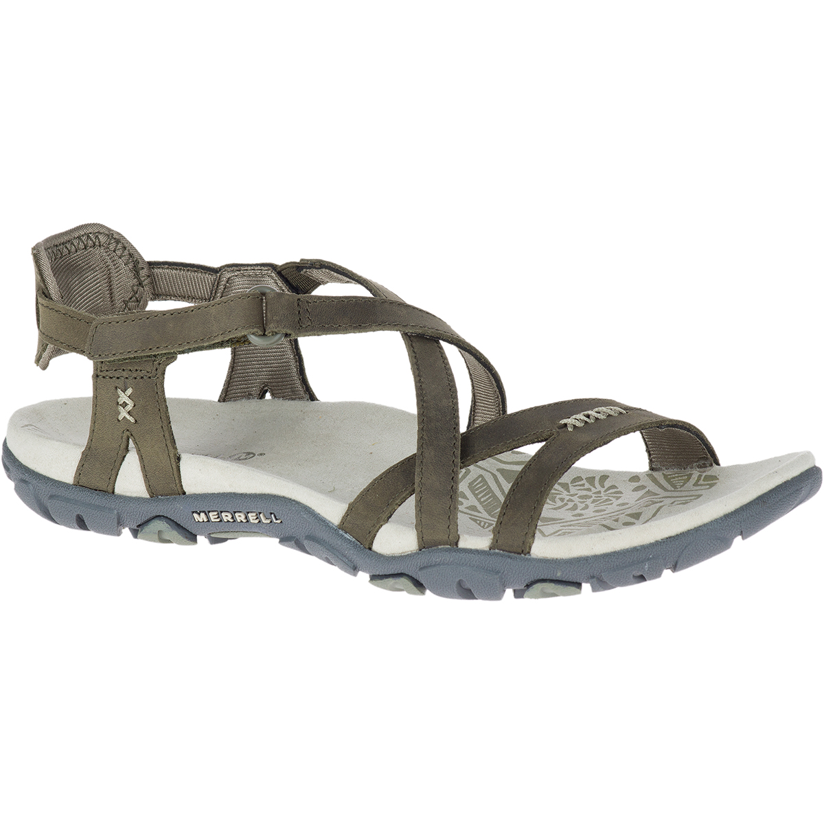 Merrell Women's Sandspur Rose Leather Sandals - Green, 7