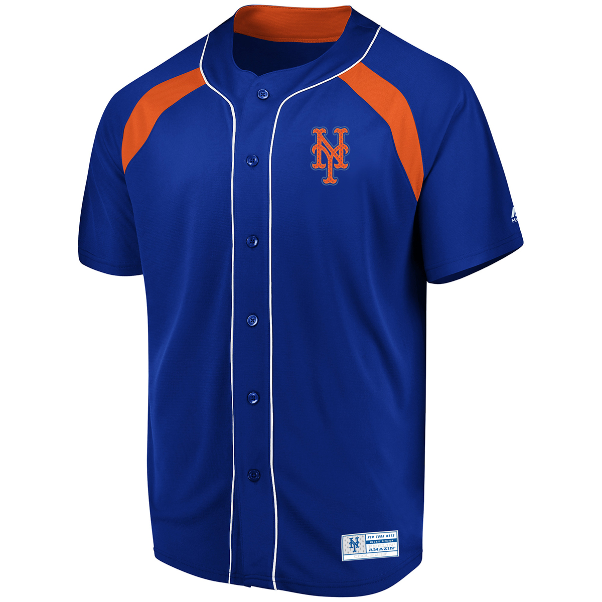 NEW YORK METS Men's Train The Body Button-Down Short-Sleeve Jersey - Bob's  Stores