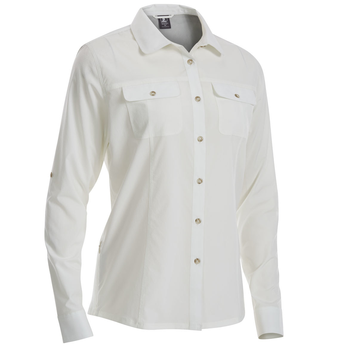 Ems Women's Techwick Traverse Upf Long-Sleeve Shirt - White, L