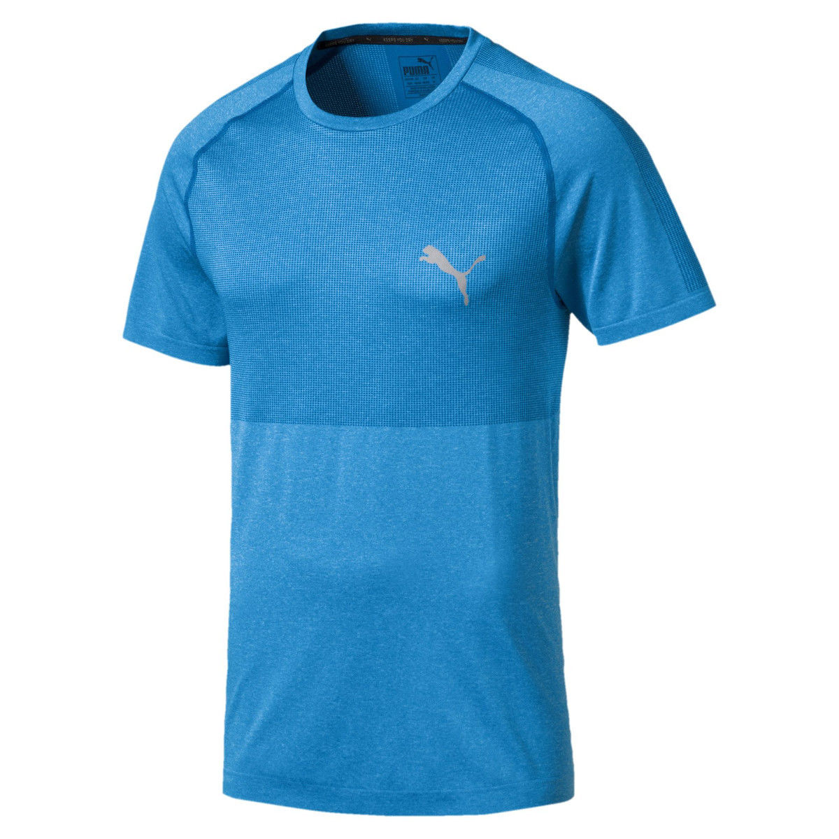 Puma Men's Evoknit Basic Tee - Blue, L