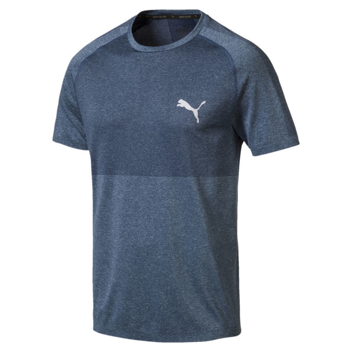 Puma Men's Evoknit Basic Tee - Blue, S