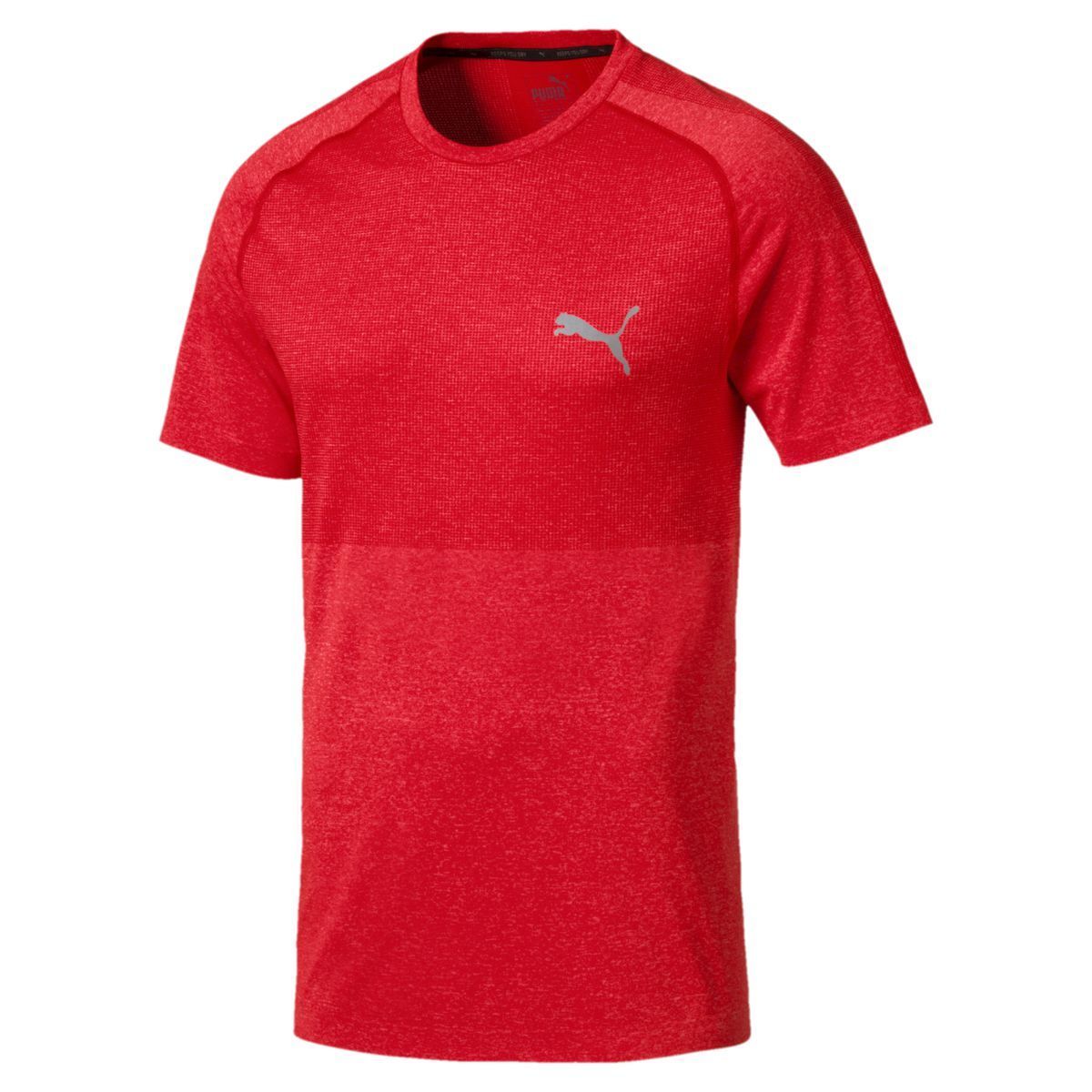 Puma Men's Evoknit Basic Tee - Red, S