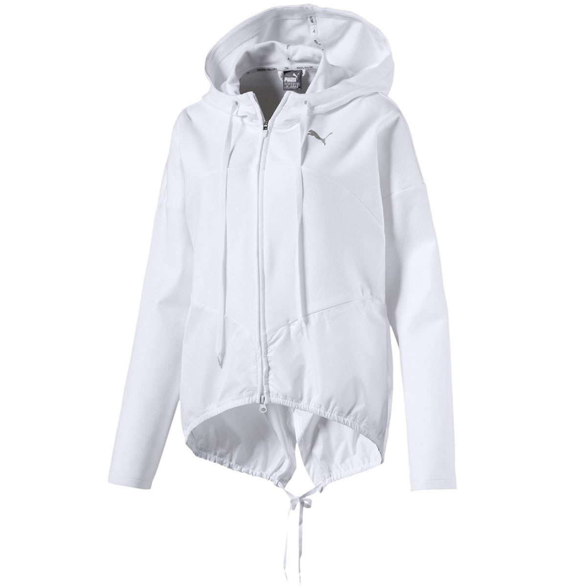 Puma Women's Transition Full-Zip Hoodie - White, L