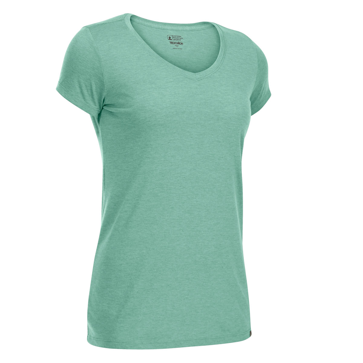 Ems Women's Techwick Vital V-Neck Short-Sleeve Tee - Green, S