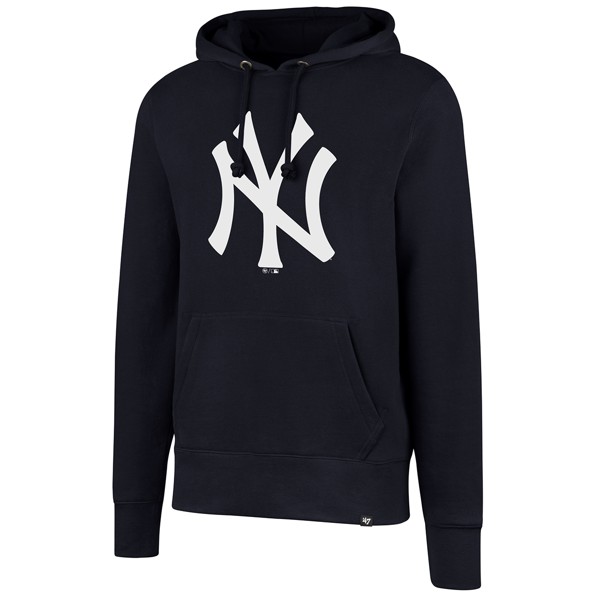 47 New York Yankees Mens Grey Grounder Headline Long Sleeve Crew