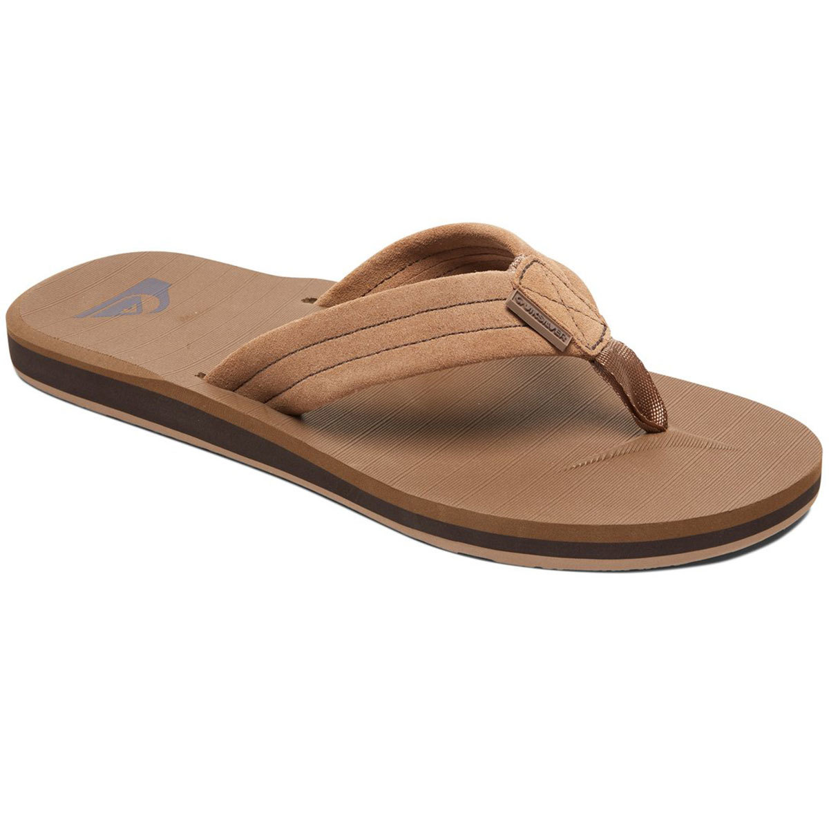 Quiksilver Boys' Carver Flip Flop Sandals - Brown, 6