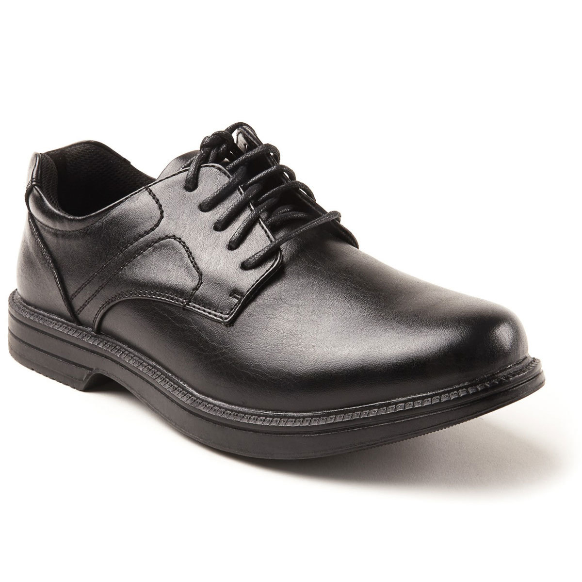 Deer Stags Men's Nu Times Waterproof Service Shoes - Black, 7W