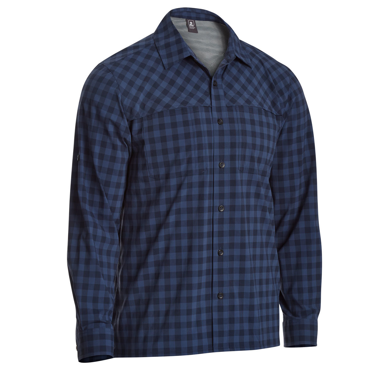 Ems Men's Journey Plaid Long-Sleeve Shirt - Blue, L