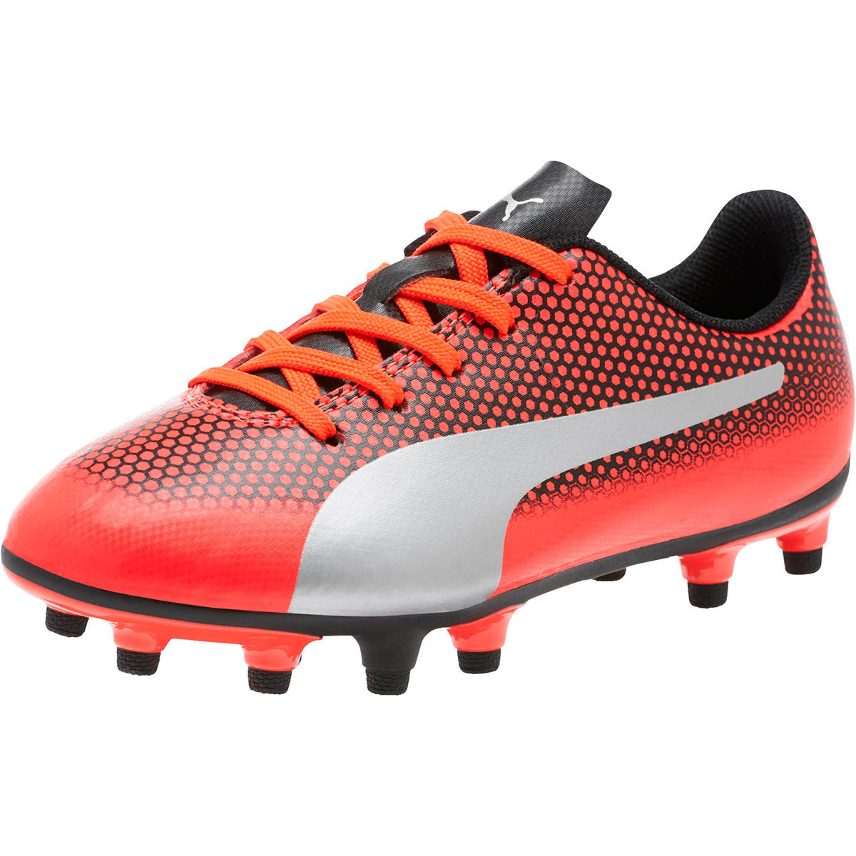 Puma Kids' Spirit Fg Jr Soccer Cleats - Red, 5.5