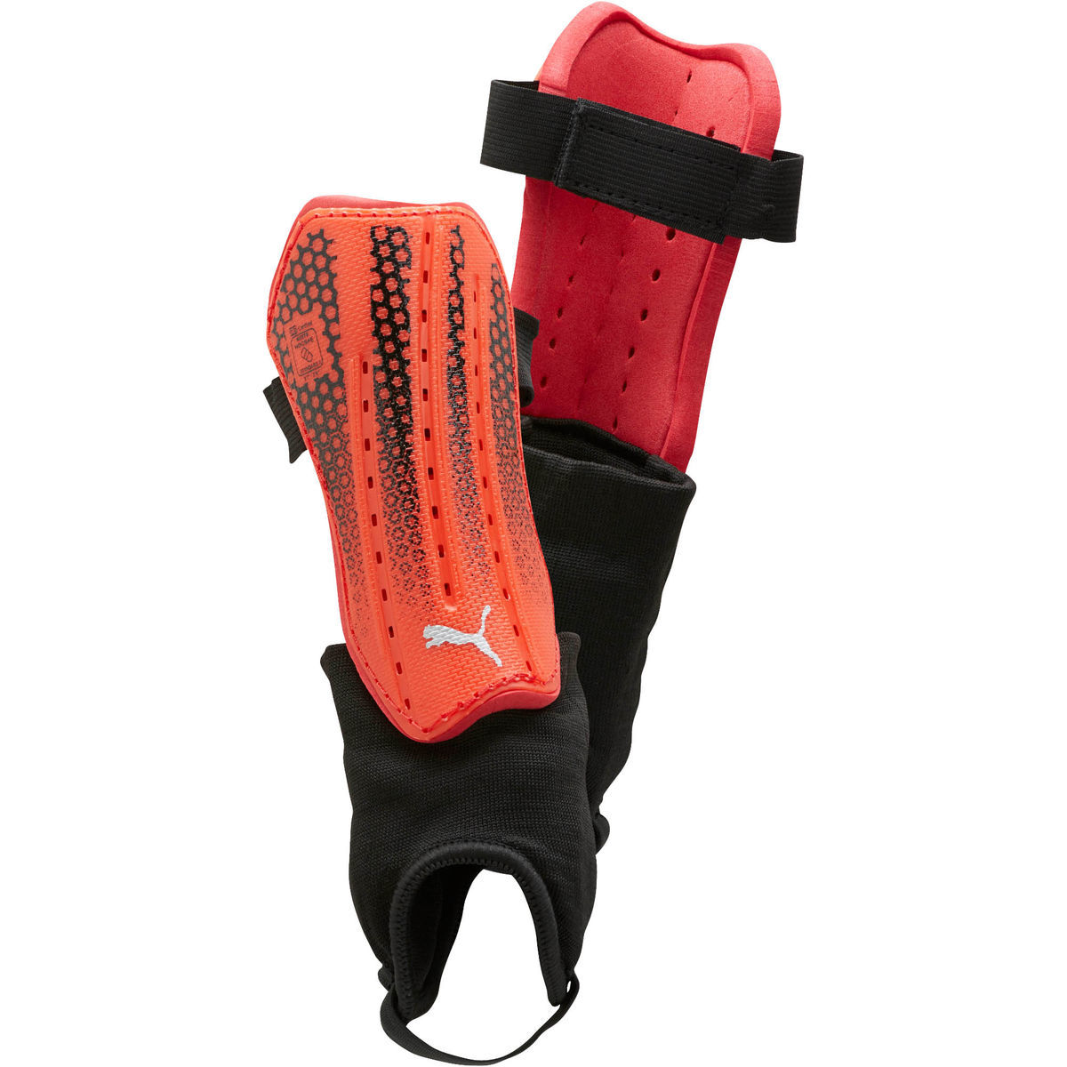 Puma Boys' Spirit Nocsae Shin Guards - Red, M