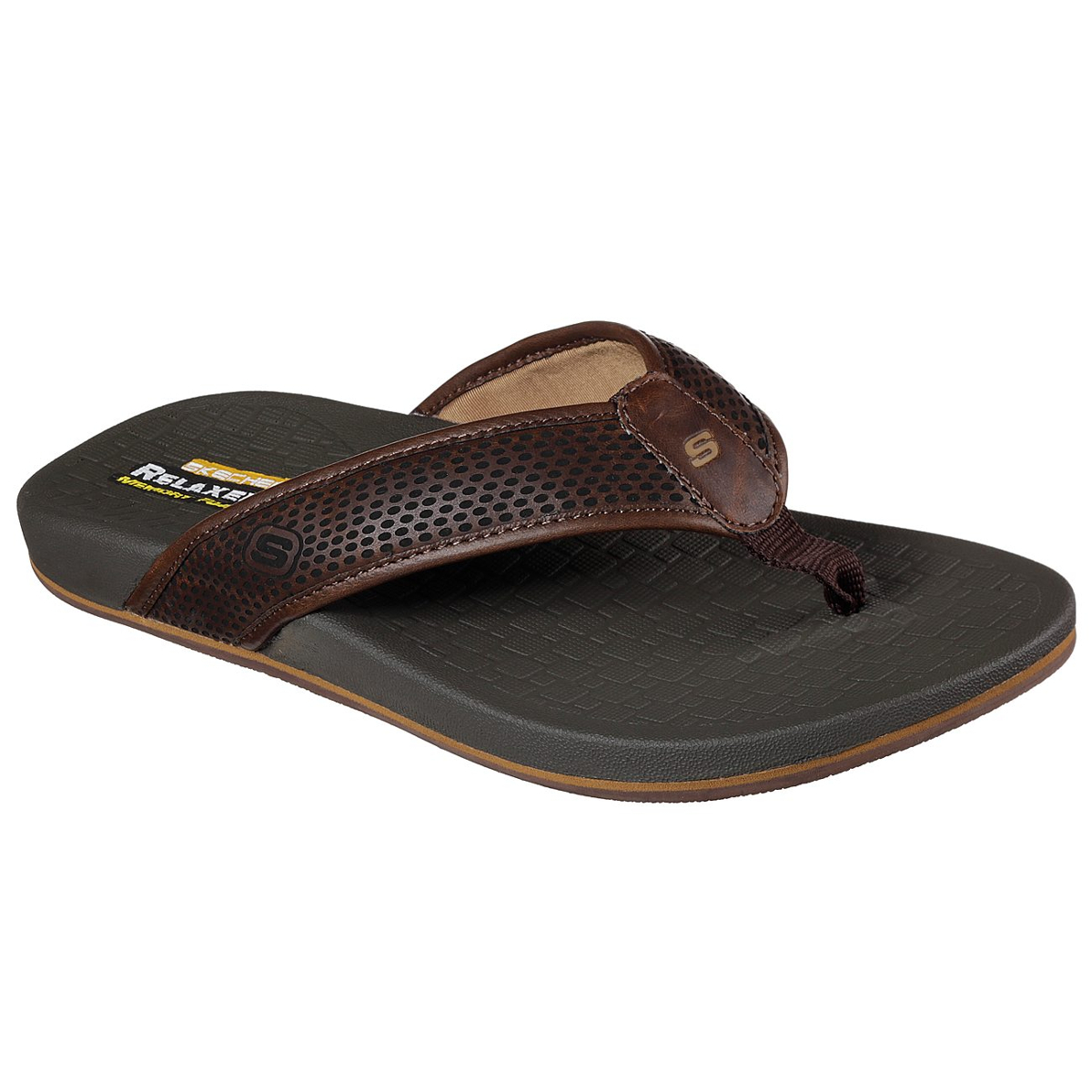 Skechers Men's Relaxed Fit: Pelem- Emiro Sandals - Brown, 11