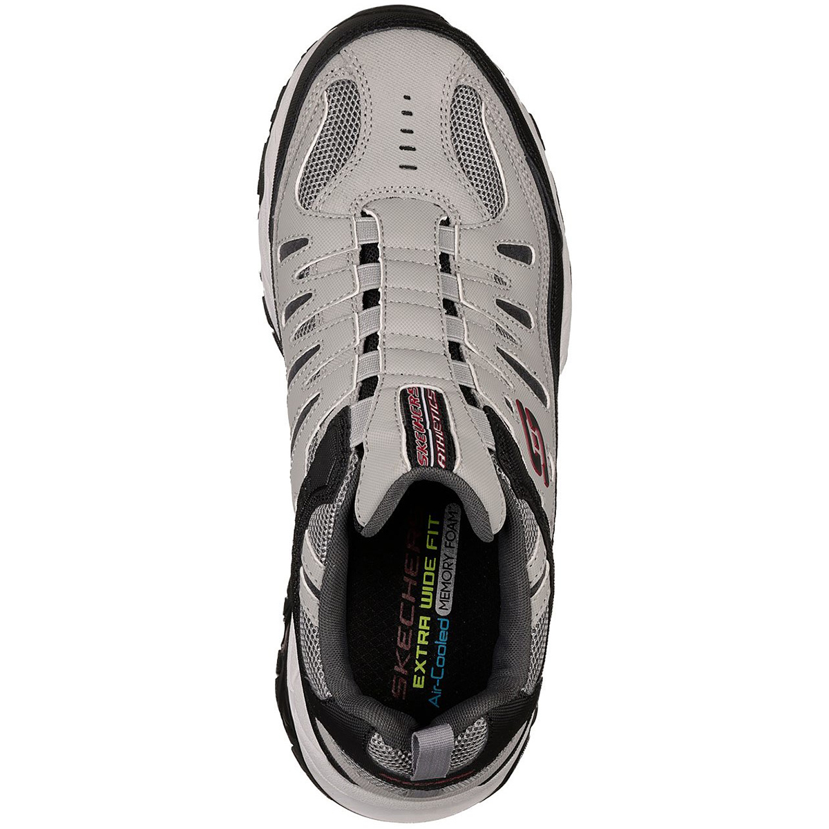 men's skechers memory foam wide fit