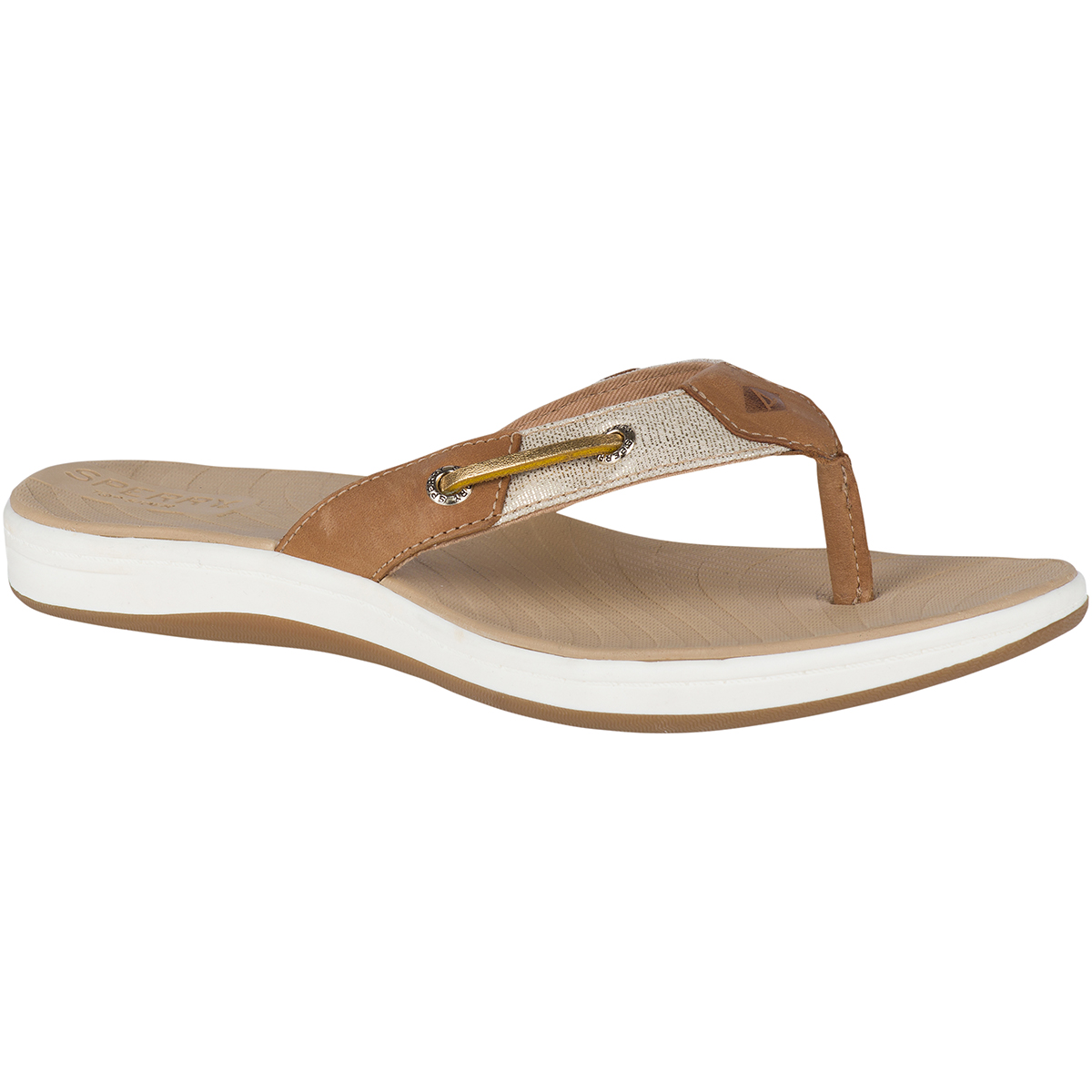 Sperry Women's Seabrooke Surf Metallic Flip Flop - Brown, 11