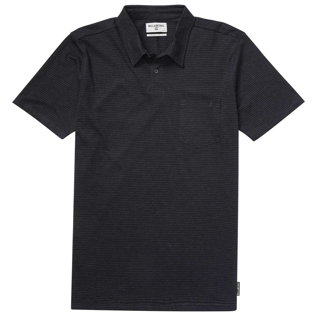 Billabong Guys' Standard Issue Short-Sleeve Polo Shirt - Black, S