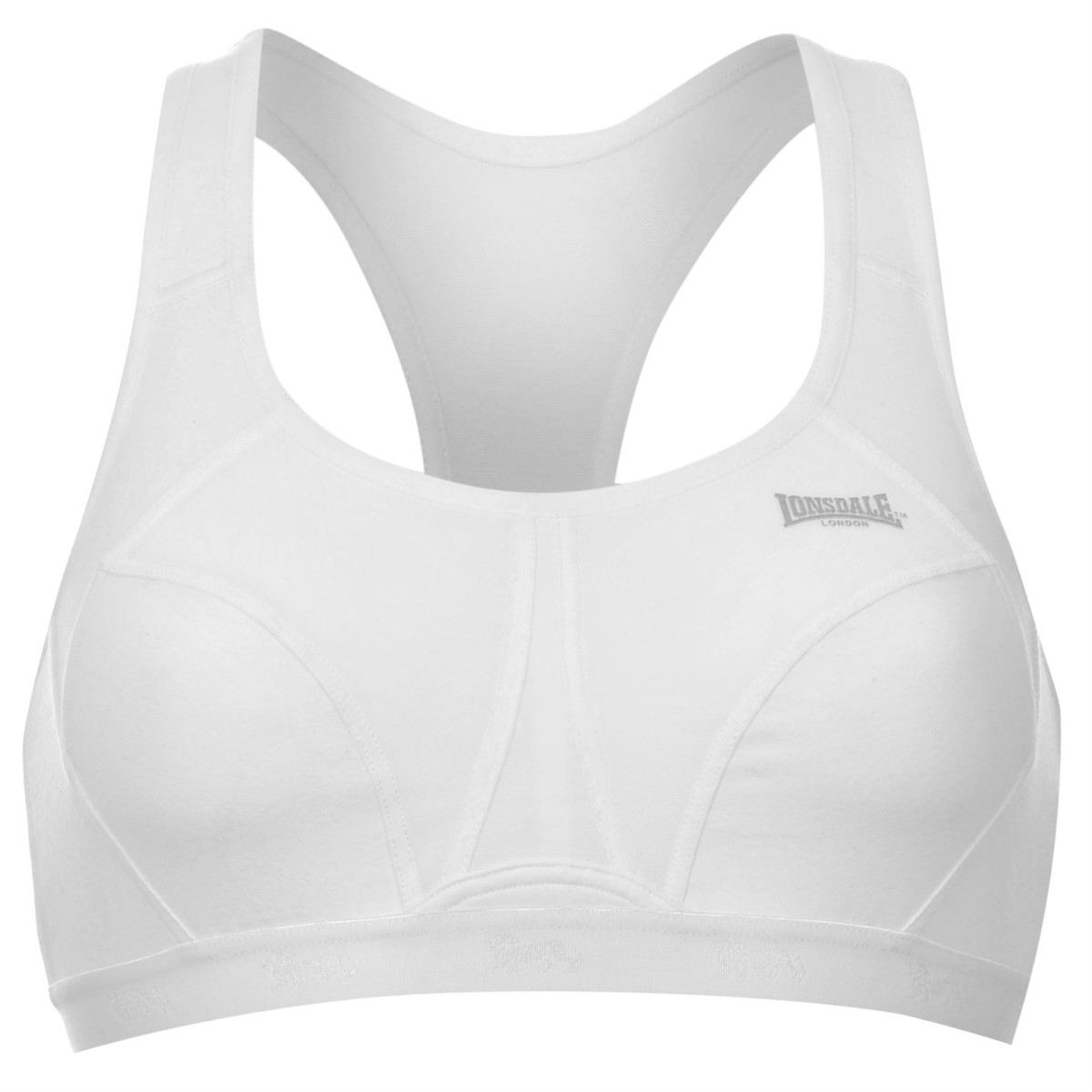 Lonsdale Women's Crop Bralette - White, 30AA