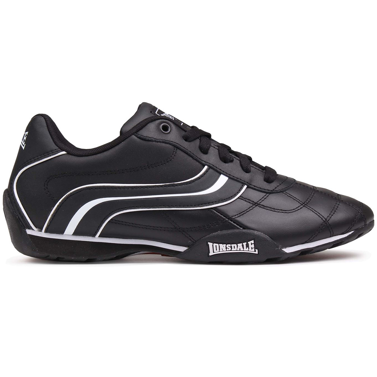 Lonsdale Men's Camden Sneakers - Black, 16