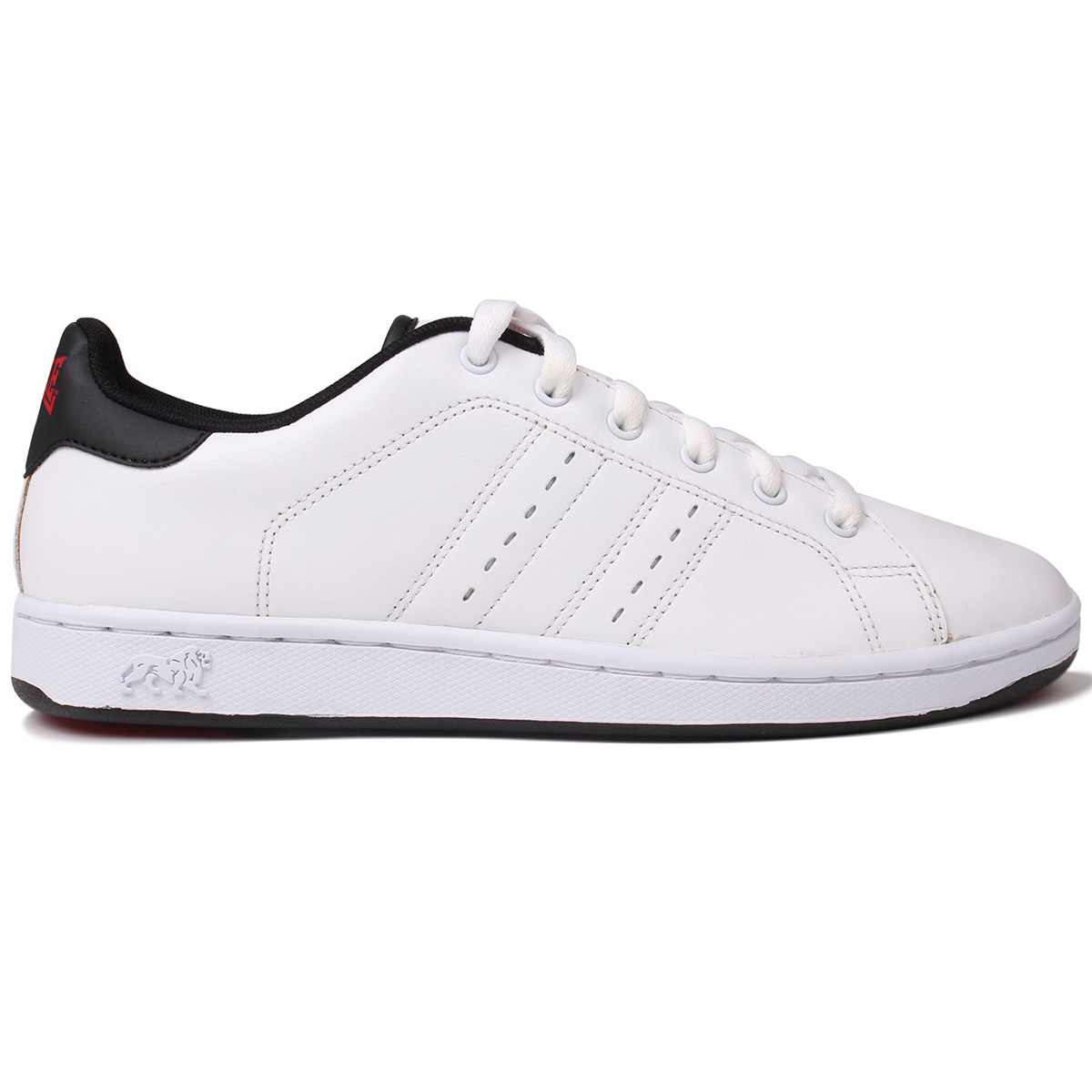 Lonsdale Men's Leyton Leather Sneakers - White, 12.5