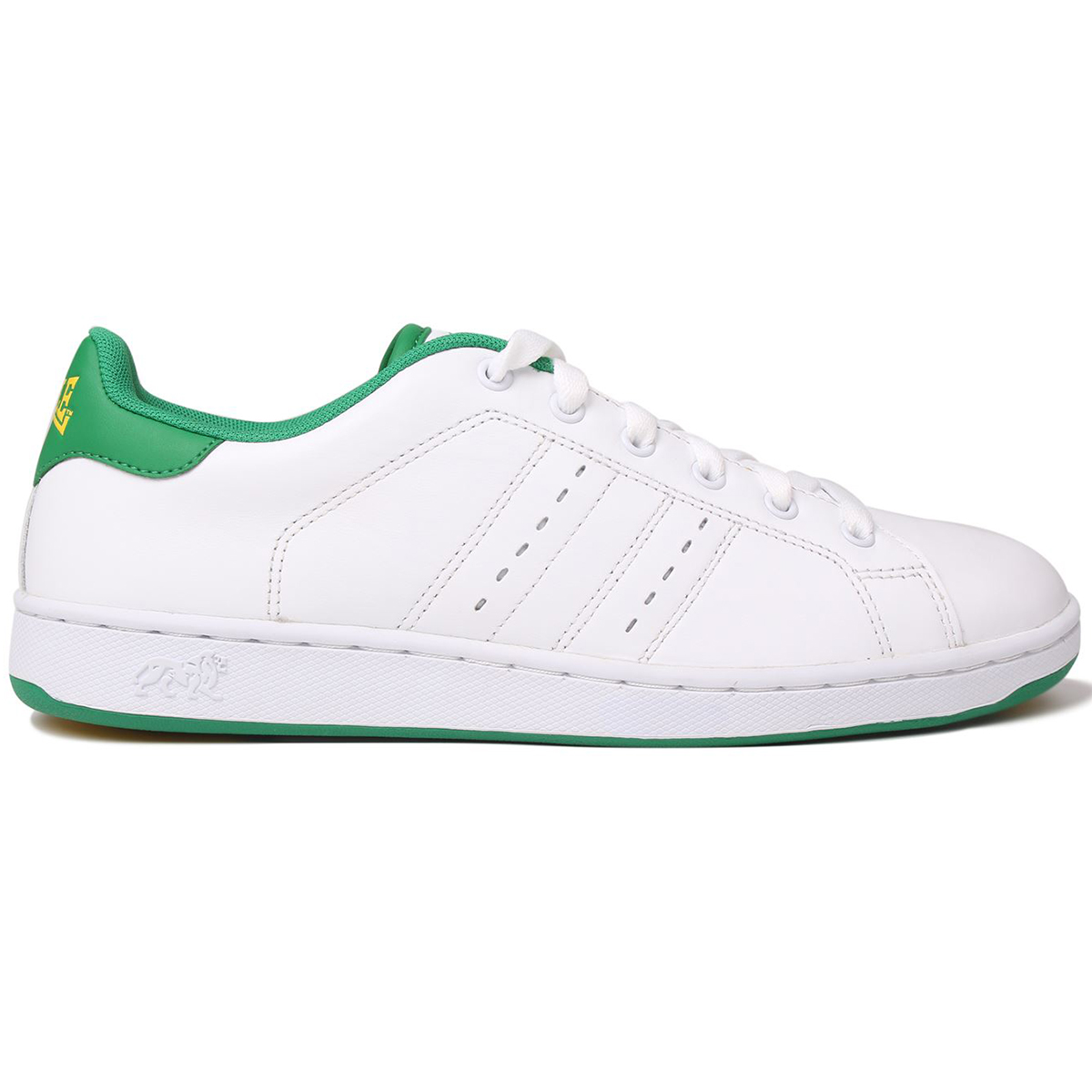 Lonsdale Men's Leyton Leather Sneakers - White, 8.5