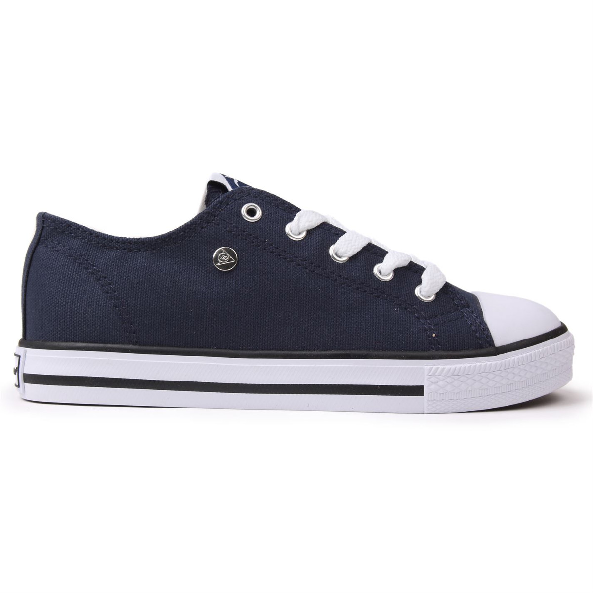 Dunlop Kids' Canvas Low Sneakers - Blue, 13