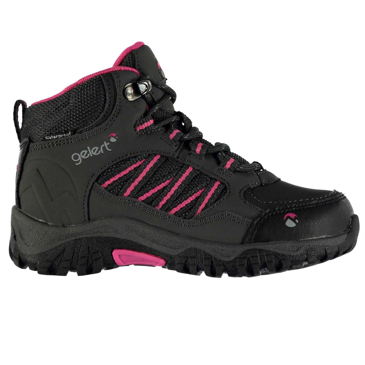 Gelert Kids' Horizon Mid Waterproof Hiking Boots - Various Patterns, 11