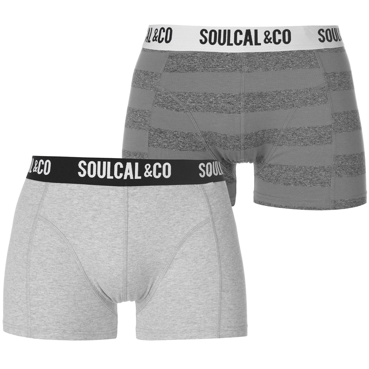 Soulcal Men's Trunks, 2-Pack - Black, M