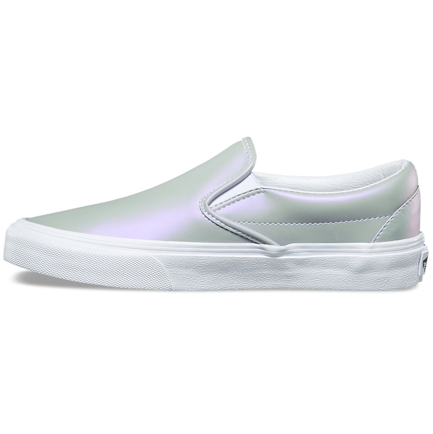 metallic vans slip ons