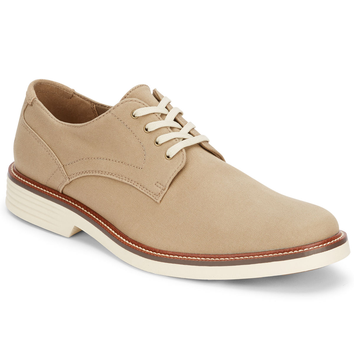Dockers Men's Parkway Plain Toe Oxford Shoes - White, 9.5