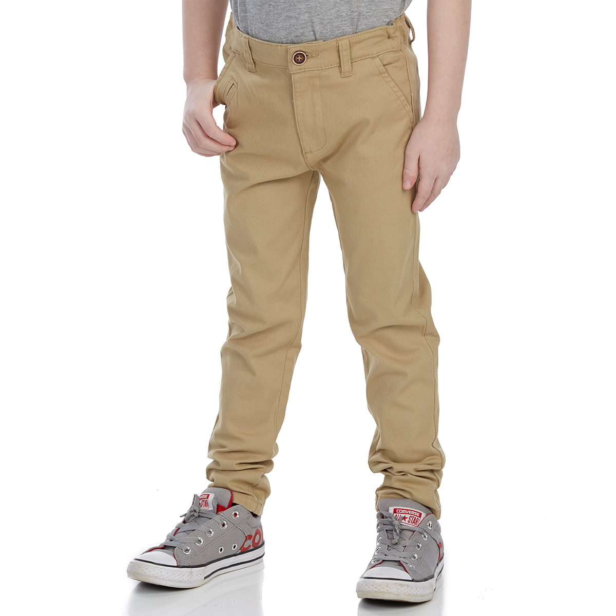 Minoti Big Boys' Chino Pants - Brown, 4-5