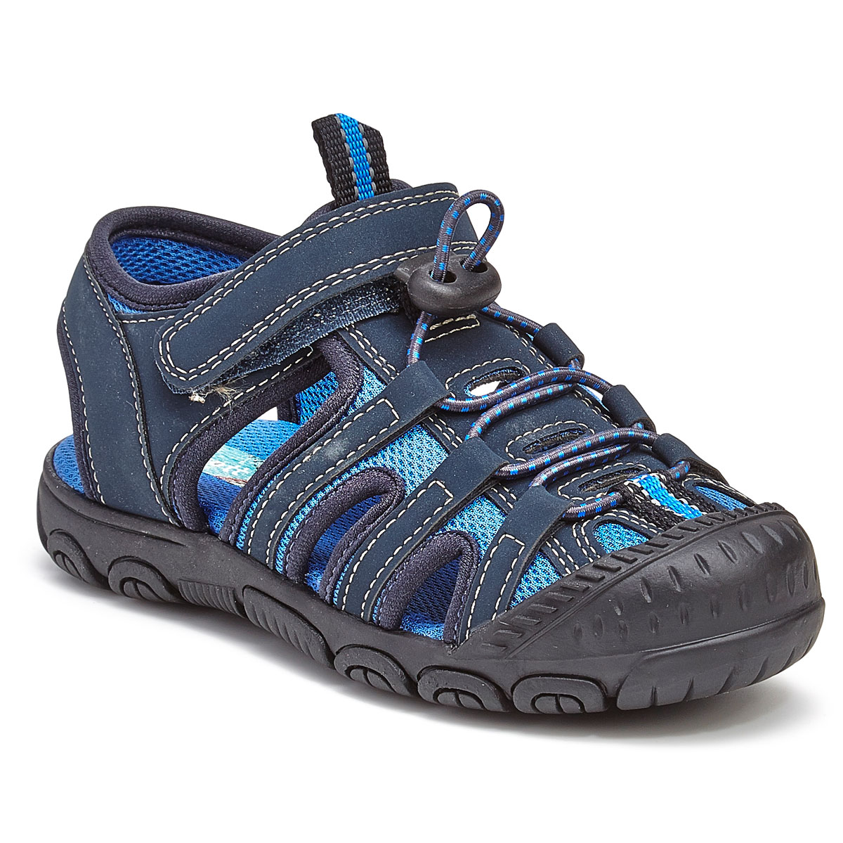 Rachel Shoes Toddler Boys' Lil' Lucas Bump Toe Sandals - Blue, 6
