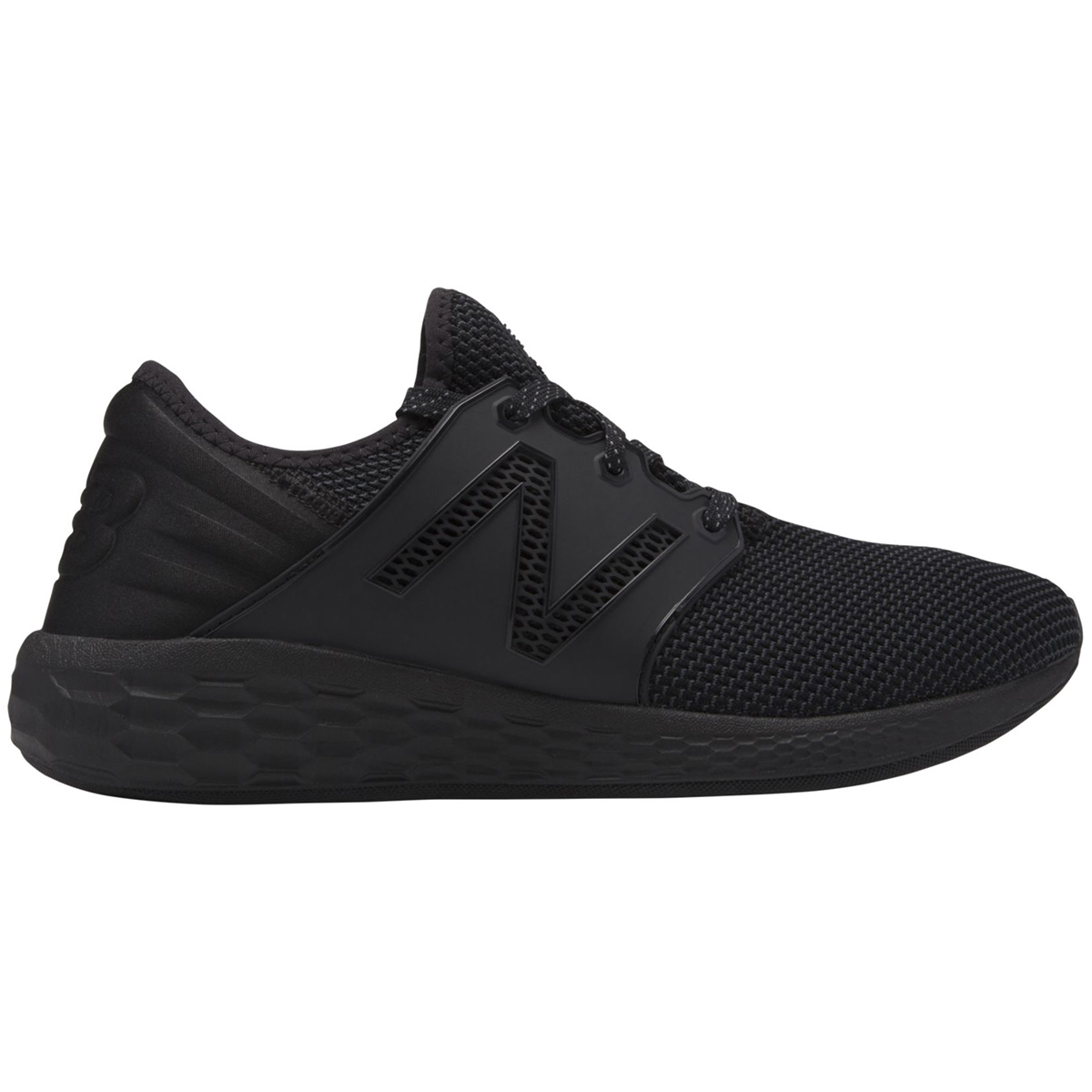 New Balance Men's Fresh Foam Cruz V2 Sport Running Shoes - Black, 12